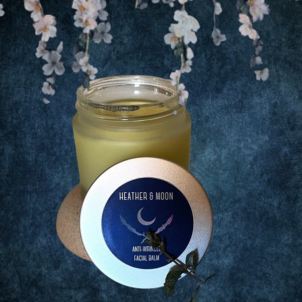 ANTI-AGING, Anti-Wrinkle Facial Balm “ Heather & Moon”.Very special formula. “White Wing” herb, Frankincense,Mountain rose, Heather flowers.