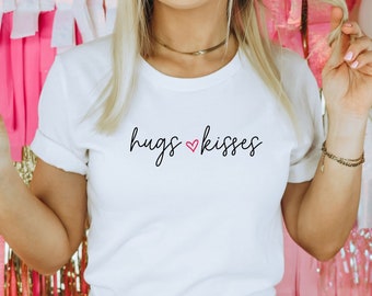 Hugs Kisses Valentine's Day Shirt, Anti Love Tee