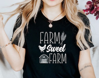 Womens Farm shirt, Farm Sweet Farm shirt, Country Girl Shirt, farmer mom outfit, farmer wife gifts, Farm girl shirt, gift for farmer