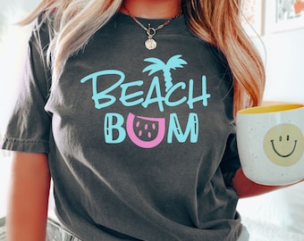 Oversized Summer Beach Tee, Sun lover T-Shirt, beach lover shirt, Ocean Vacation shirt, Comfort Colors Women's Graphic Tees, Beach vacation