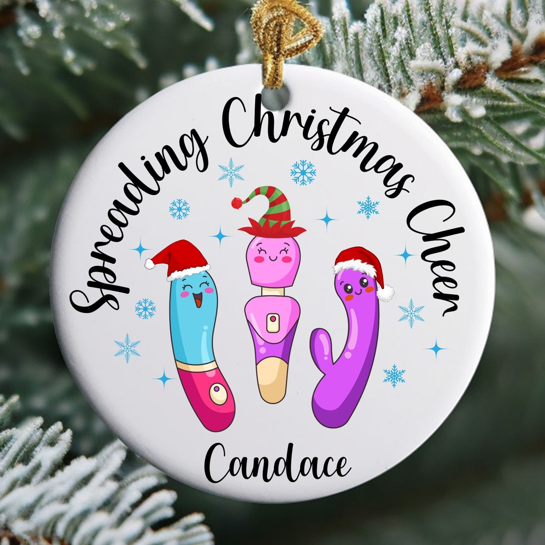 Custom Inappropriate Ornament, Christmas Vibes, Naughty Ornament, Adult