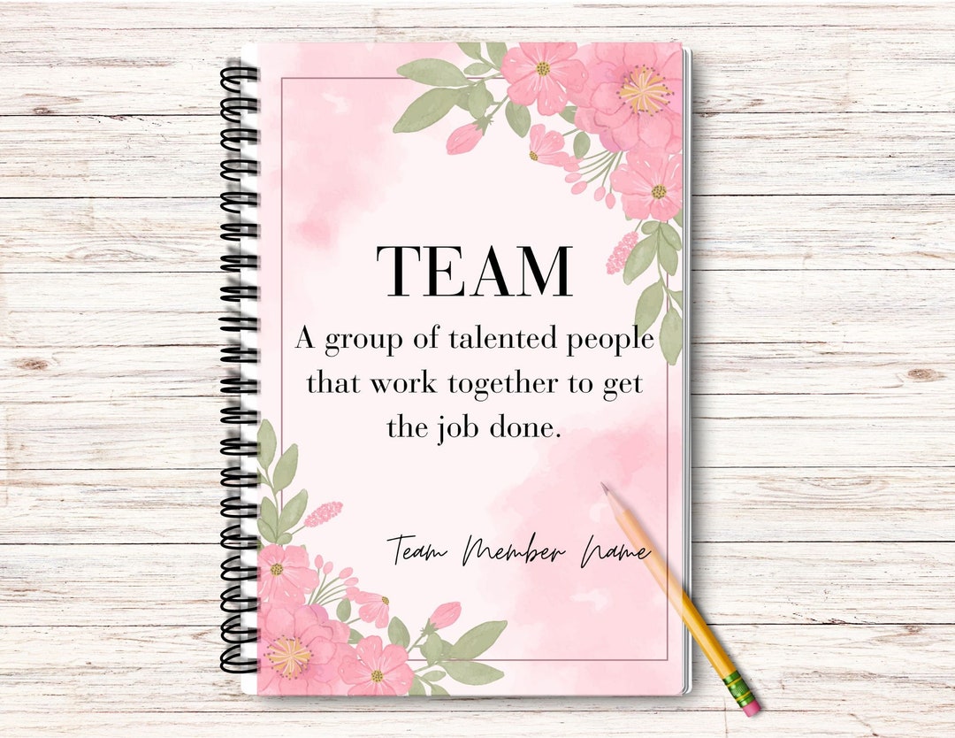 Work Team Gift Personalized Custom Notebook Team Work Gift Ideas work-team-gift-personalized-custom-notebook-team-work-gift-ideas