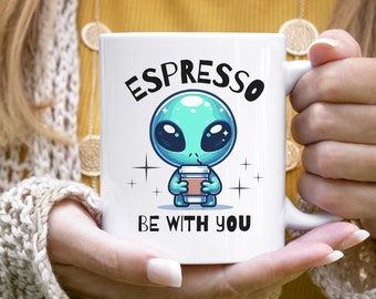 funny alien mug, Alien Coffee Mug 11oz, coffee alien, alien mug, alien coffee, mug alien, alien coffee cup, gift for him, ufo gift,