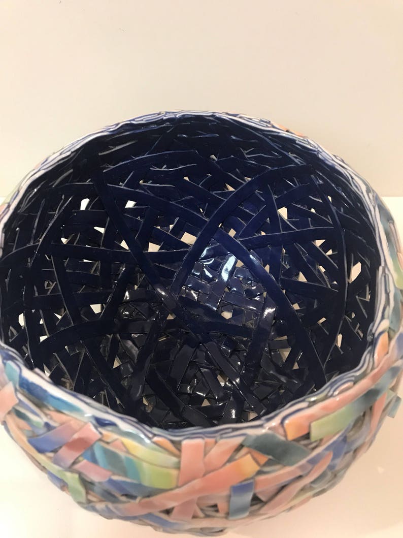 Large signed porcelain bowl by Barbara Cahn/'s Tangled series ***FREE SHIPPING***