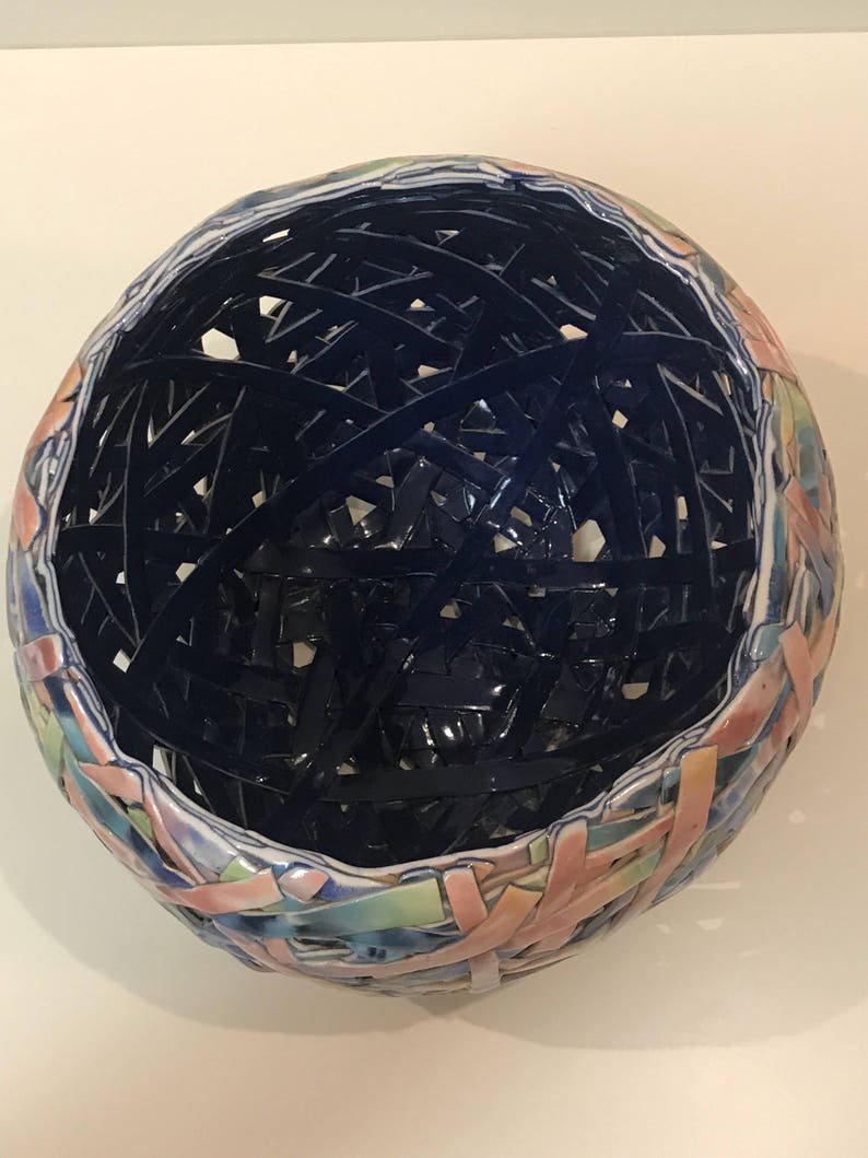 Large signed porcelain bowl by Barbara Cahn/'s Tangled series ***FREE SHIPPING***