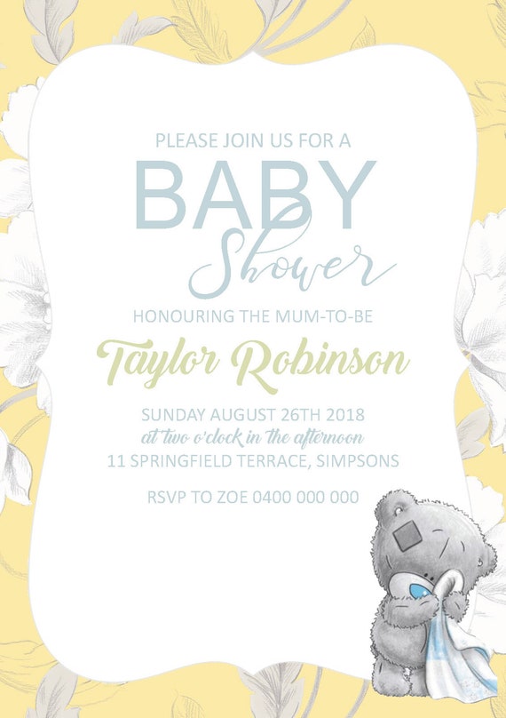 unisex baby shower invitations