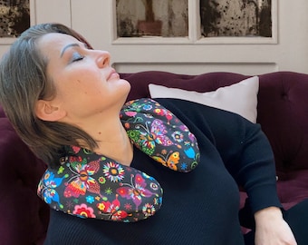 Soothing Heat Therapy Neck & Shoulder Wrap – Reusable Wellness Pillow, Handmade UK