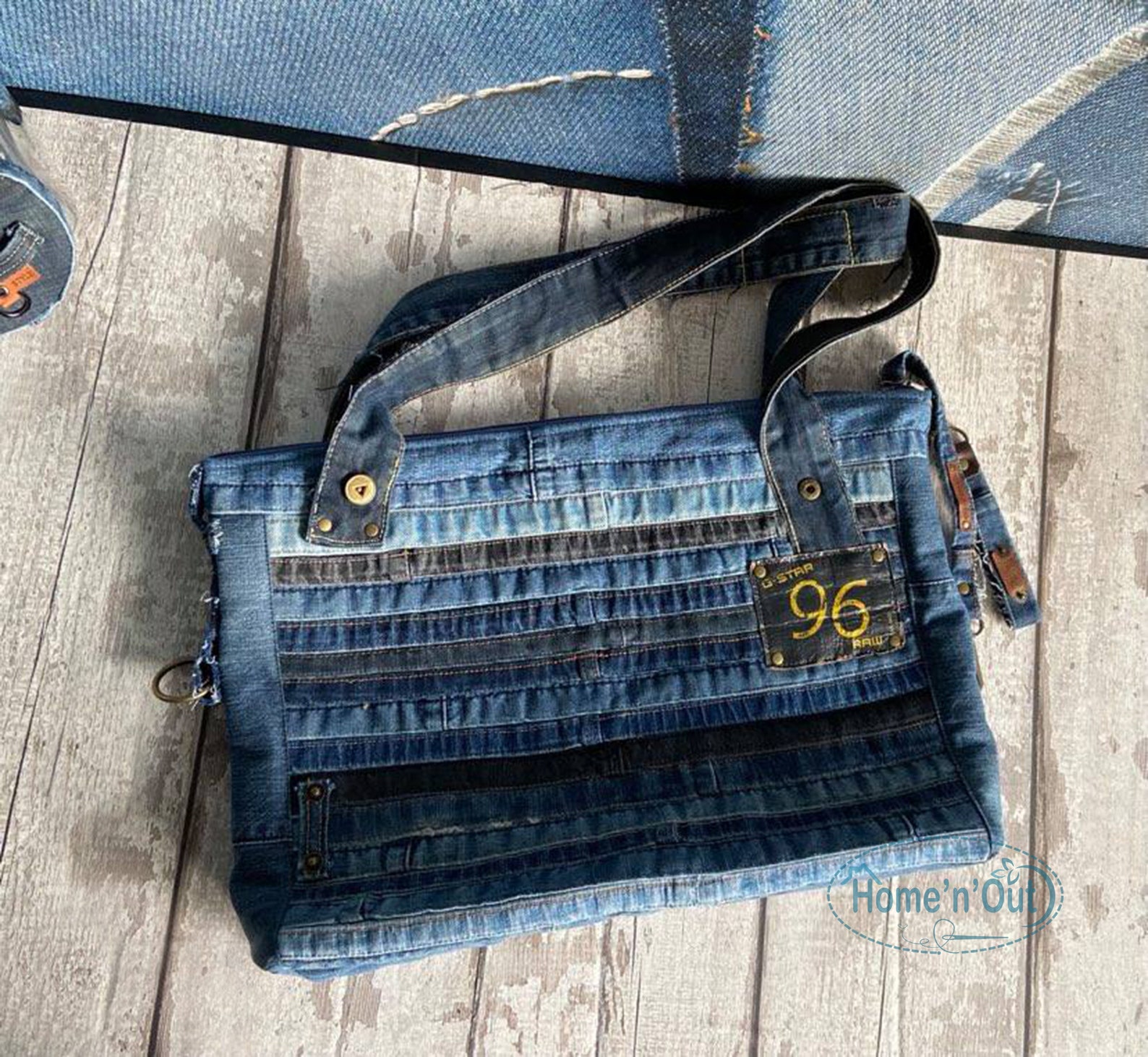 Denim handbag vintage handmade jeans bag handbag from old | Etsy