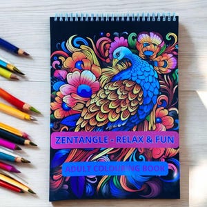 Zentangle Adult Coloring Book: 25 Mindfulness Patterns