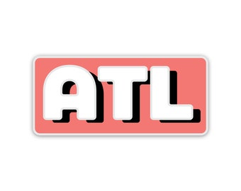 Calcomanía ATL — Calcomanía de vinilo de Atlanta