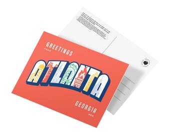 Saludos desde la tarjeta postal de Atlanta