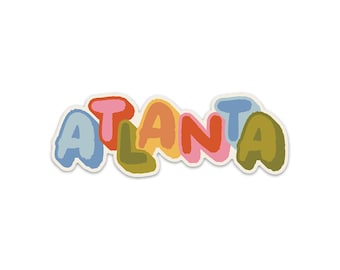 Pegatina de vinilo de Atlanta — Jumble City