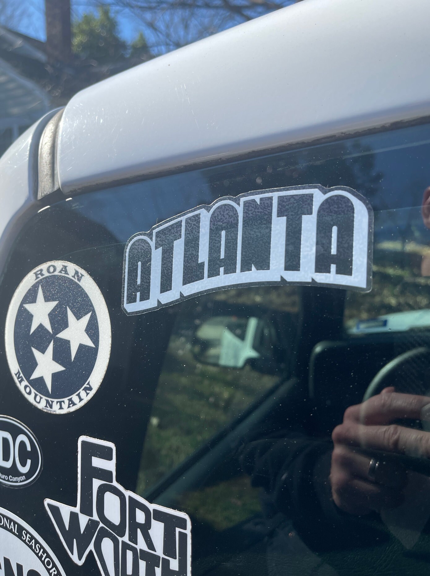 Atlanta Sticker - Transparent White - Etsy