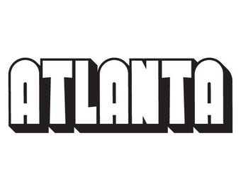 Pegatina para el parachoques de Atlanta