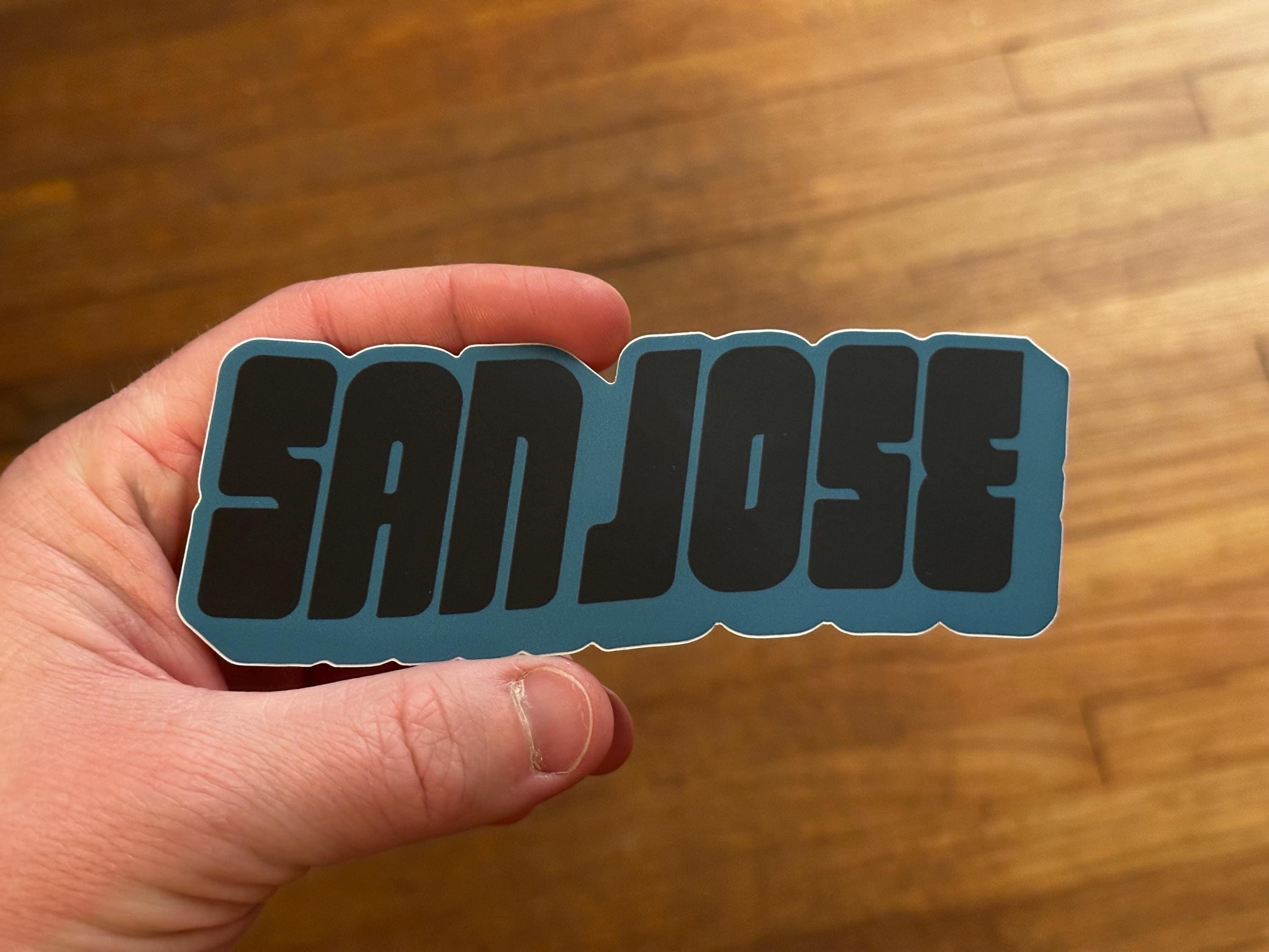 San Jose Sticker — Sharks Edition - Etsy