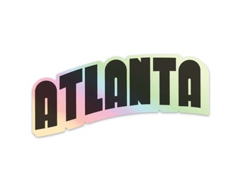 Atlanta Sticker - Plata/Holograma