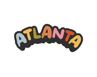 Adhesivo de vinilo de Atlanta — Arcoíris