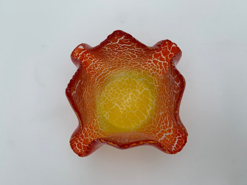 Flammen-Teelicht, Teelichthalter aus Glas, rotes und orangefarbenes Votivlicht Bild 8