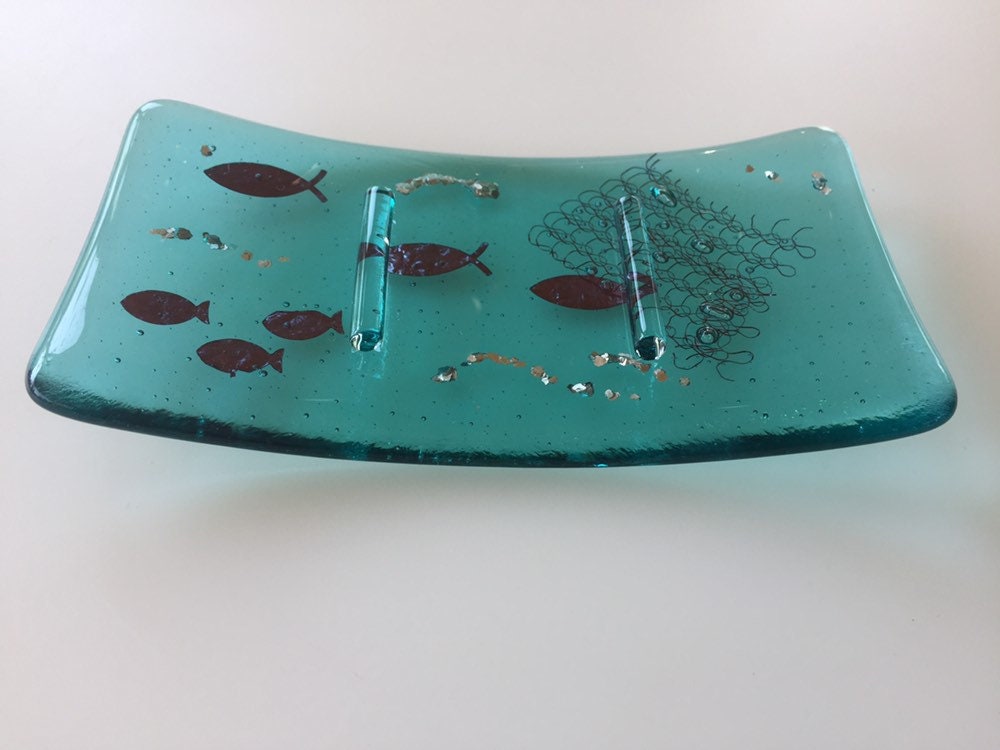 Make Your Own Soap Dish Kit Glass Soap Dish Kit Fish Soap Etsy UK