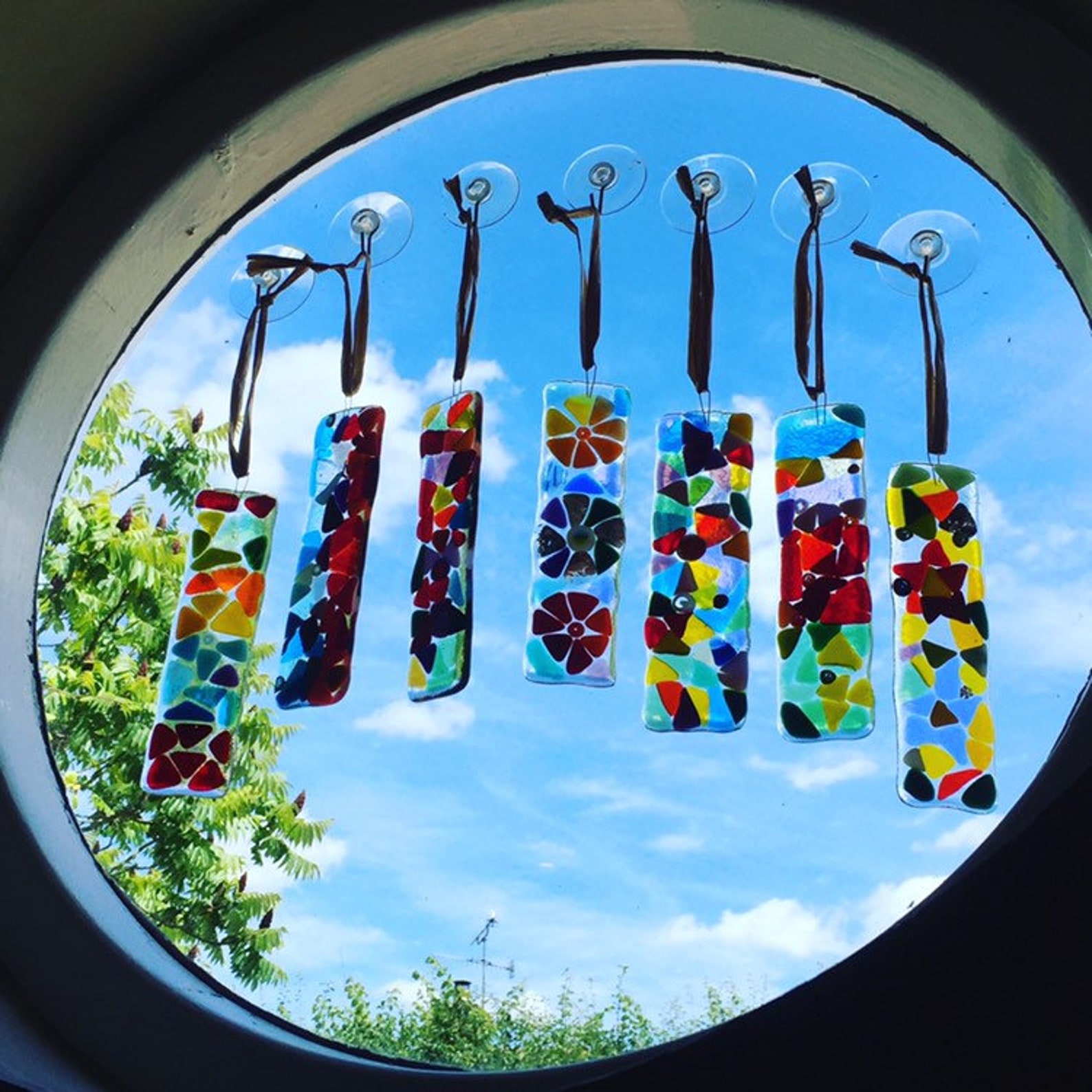 Make Your Own Sun Catcher Kit Glass Sun Catcher Kit Glass Etsy UK