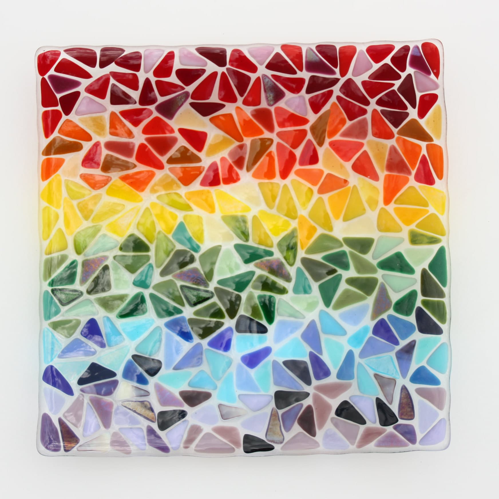 Art Glass Fused Bird Tile Dodo? Paperweight Tile 2 1/2 Square
