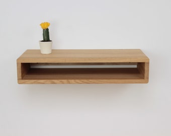 Floating Console Table, Entryway Organizer Table,