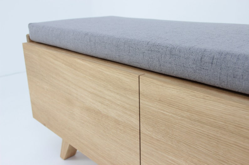 Modern Entryway/hallway Bench With Doors Shoe Storageshoe Etsy Canada