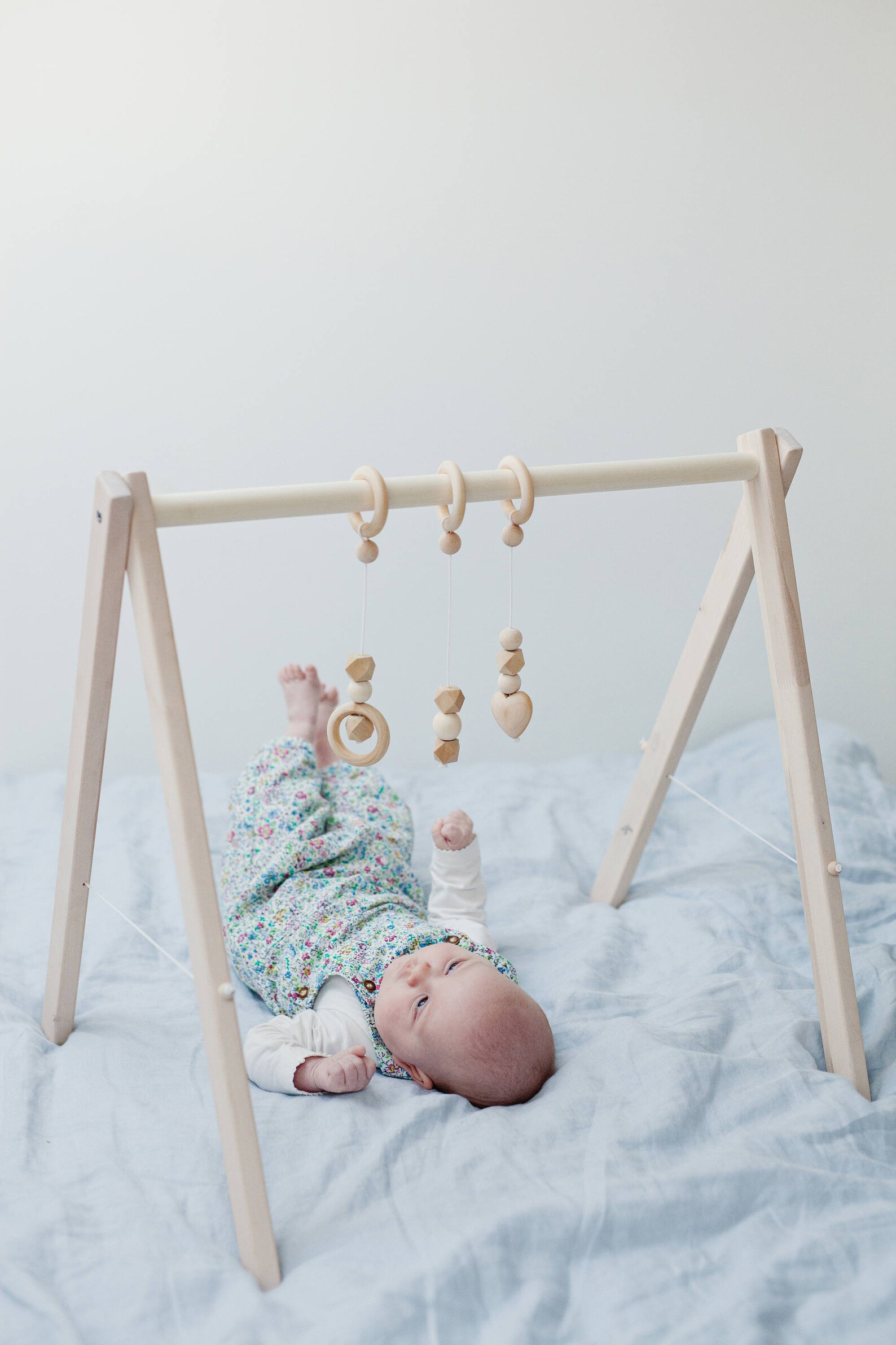 Disassembled wooden baby gym activity center baby activity Etsy