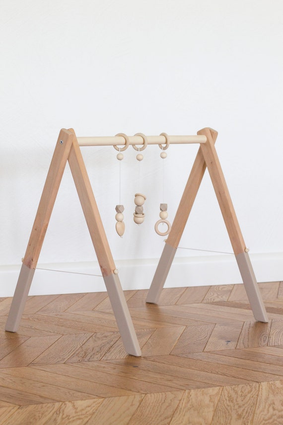 etsy wooden baby gym