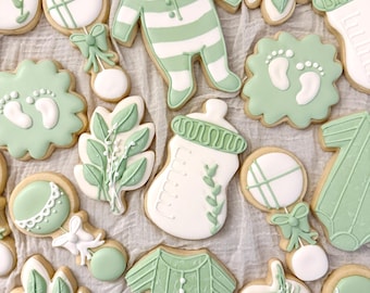 Baby Boy - Baby Shower Cookies