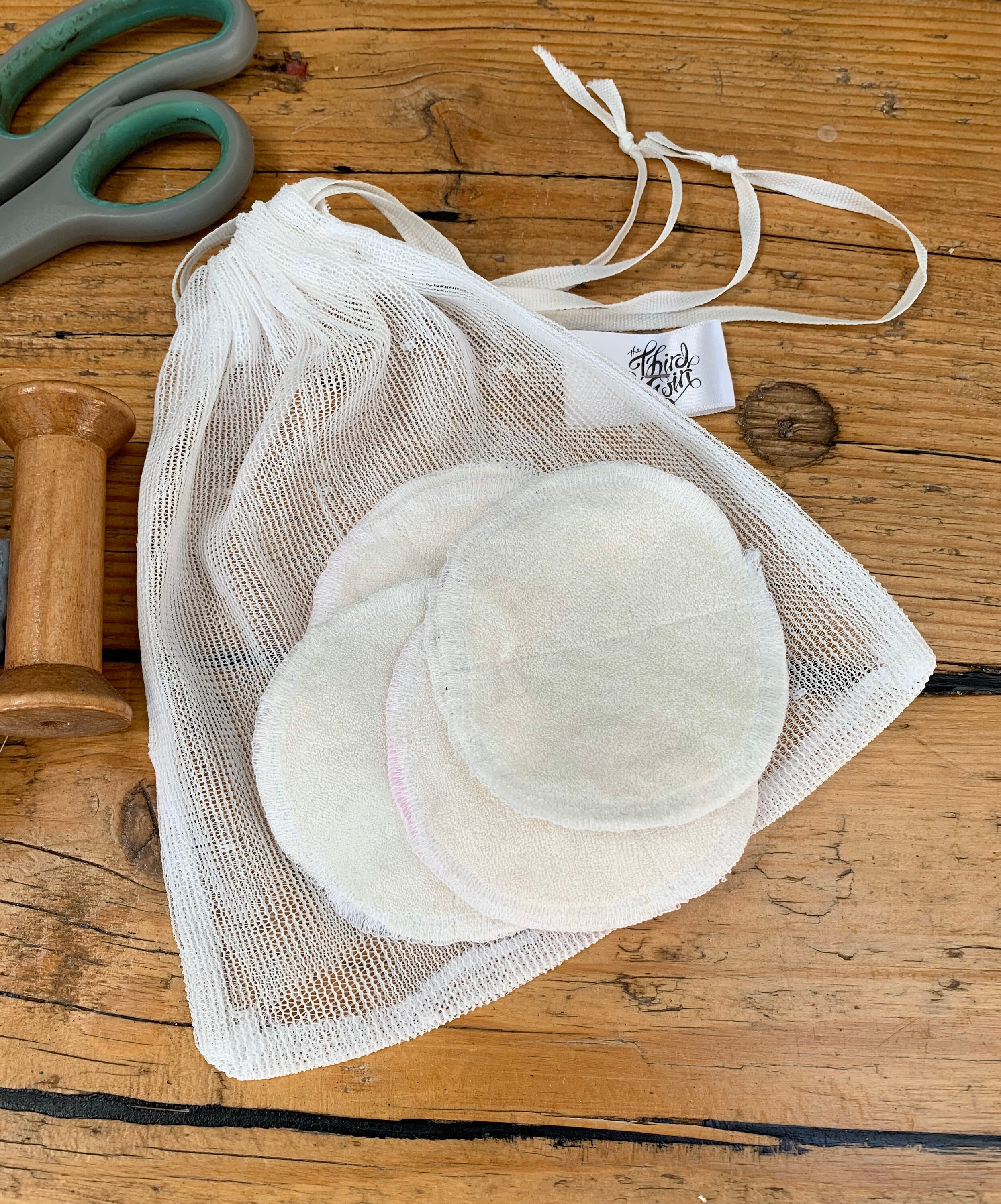 Bamboo face pads reusable handmade wash bag Etsy