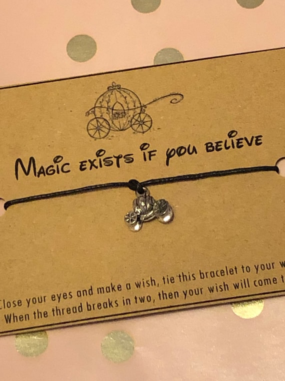 Disney Style Wish Bracelet Friendship Bracelet. Cinderella Magic Etsy