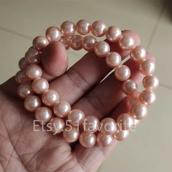 9-10mm Lustrous Round Pearl Bracelet - Borneo Pearls