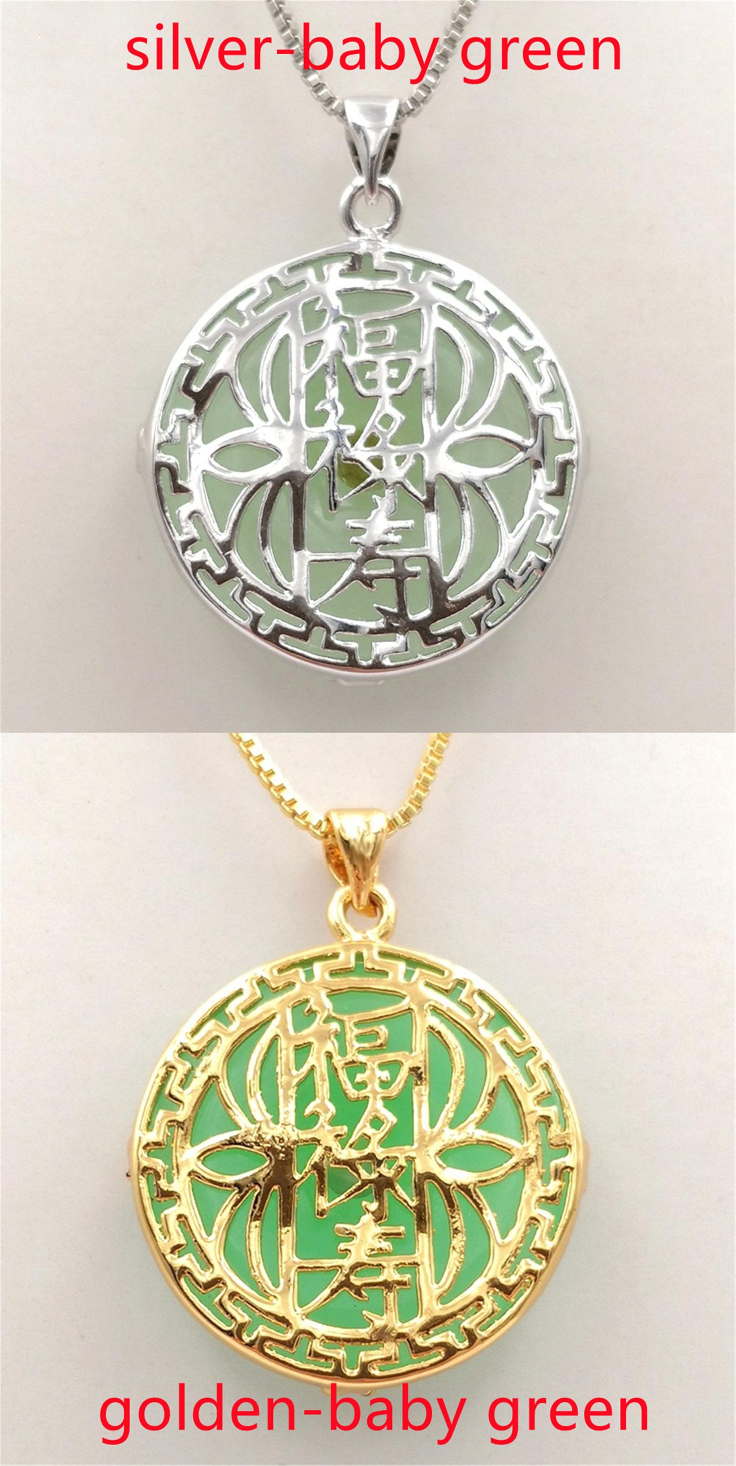 マルチカラー翡翠、黒瑪瑙25mmコインペンダント、幸福長寿の祝福ペンダント - Etsy 日本