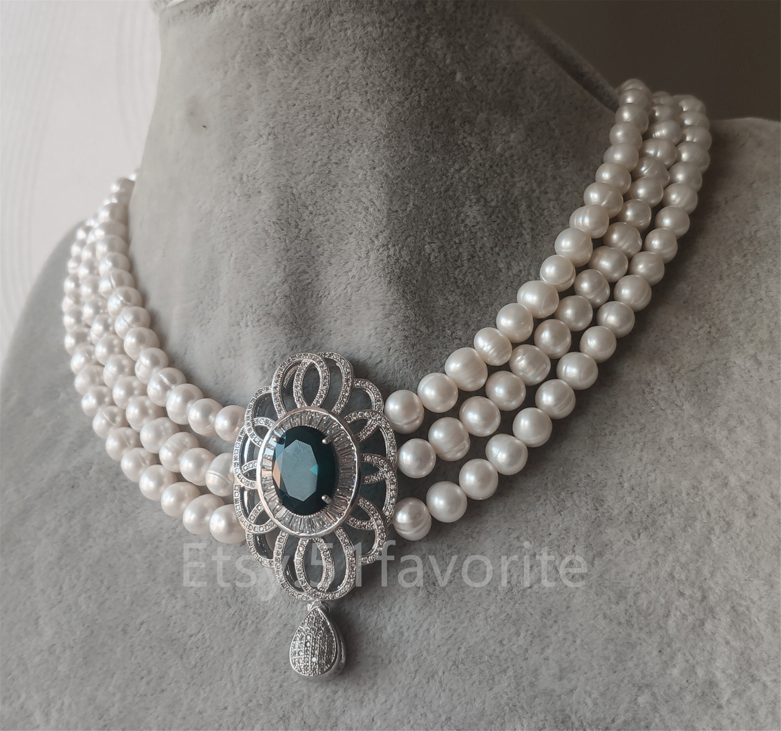 Illusion 30 Inch Pearl Necklace Multi Strand Bridesmaid Jewelry In  Freshwater White Color From Terisajewellery, $14.61