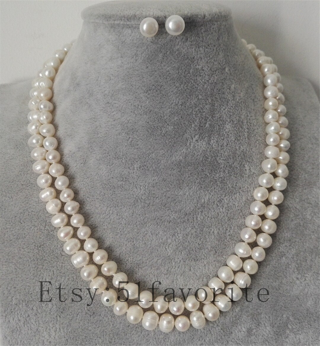 Lot Boucles D'oreilles Et Collier Mode Perle - Neuf Sans Emballage, Bijoux Fantaisie Femme