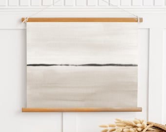 Beige Abstract Landscape Print, Large Neutral Art Print, Beige Bedroom Wall Art, Neutral Room Wall Decor, Neutral Watercolor Printable Art