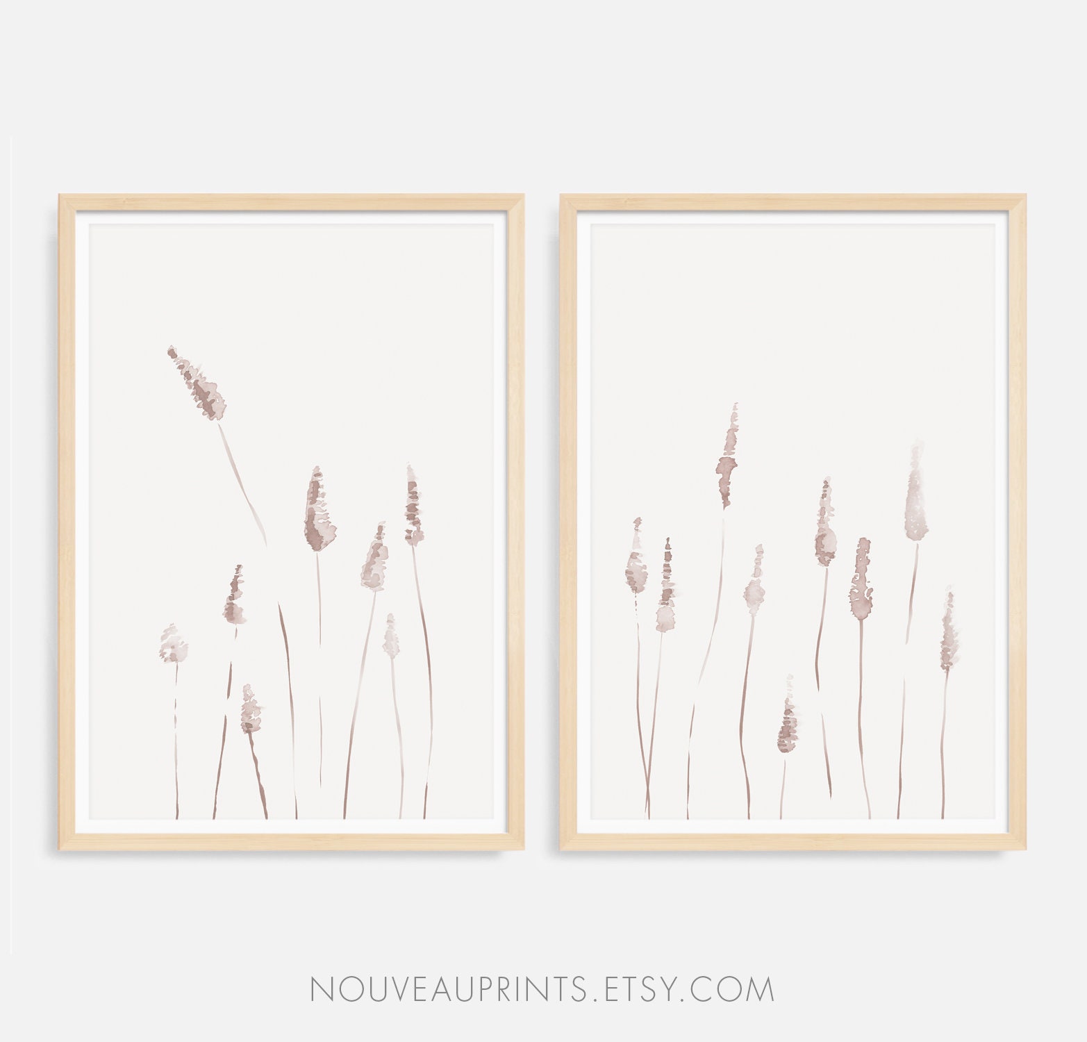 Set of 2 Prints PRINTABLE Botanical Art Botanical Prints | Etsy
