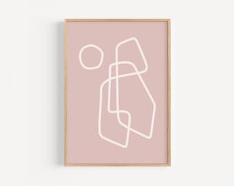 Abstract Wall Decor, Digital Download, Minimal Art Prints, Modern Minimalist, Line Drawing, Line Art, Abstract Art Print, Large Wall Prints