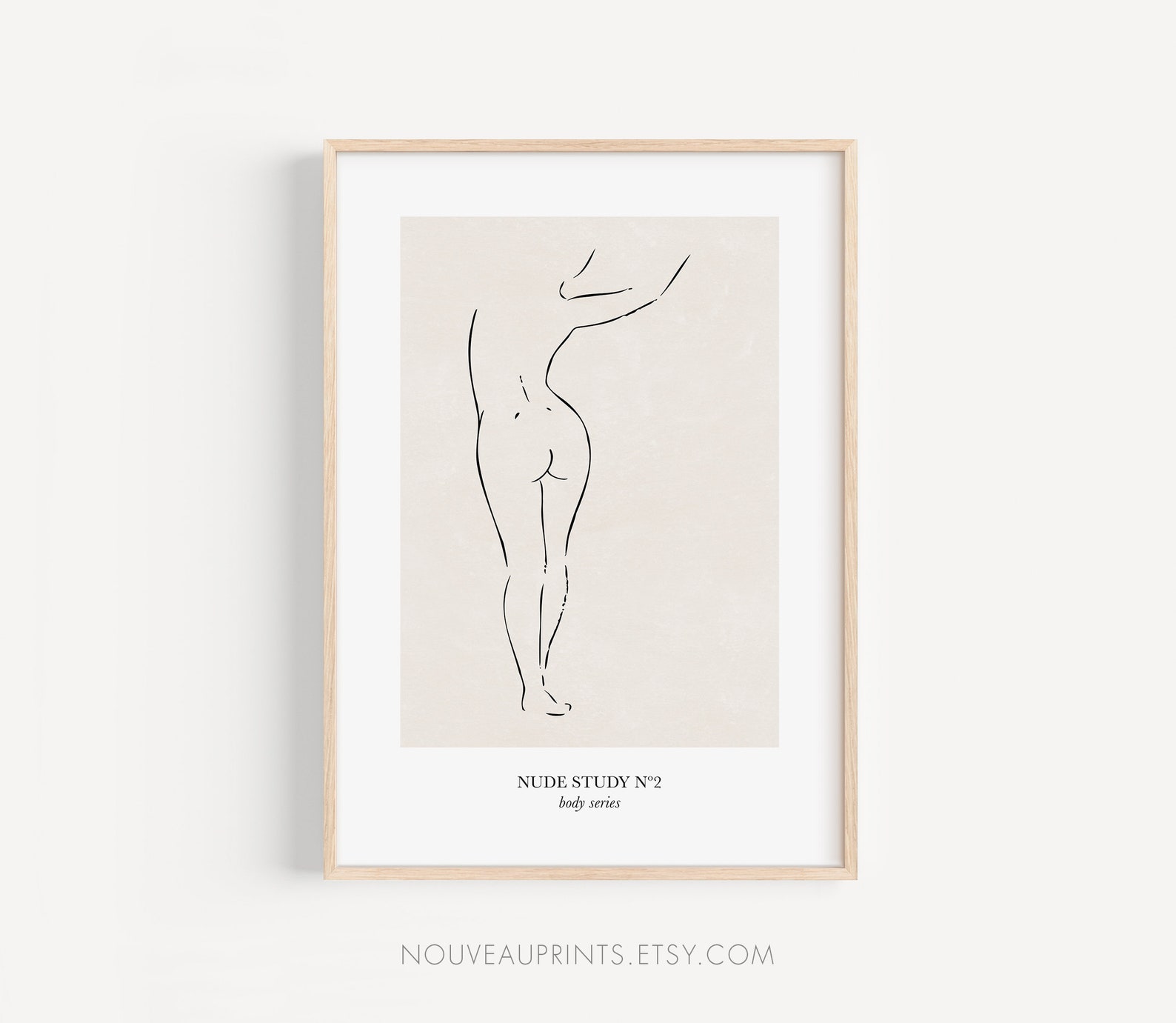 Female Line Drawing Nude Art Print Female Figure Nude Etsy. 