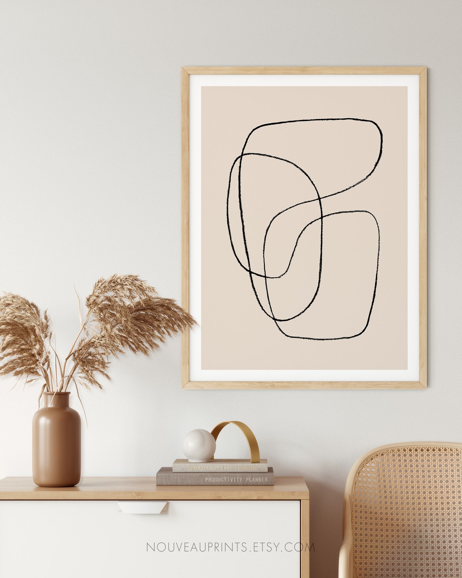 Lamina Minimalista Descargable Cuadro Abstracto Decoración | Etsy