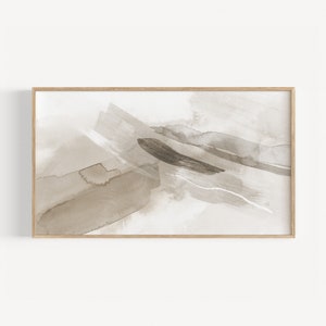 Samsung Frame Tv Art Digital File, Frame Tv Artwork Brown And Gray, Frame TV Art Abstract Modern, Instant TV Art Download, 4K TV Background
