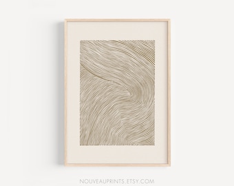 Line Drawing, Line Art, Lino Print, Abstract Art Print, Minimalist, Wall Decor, Linocut Art, Contemporary Art, Ink Art, Minimal Modern Art