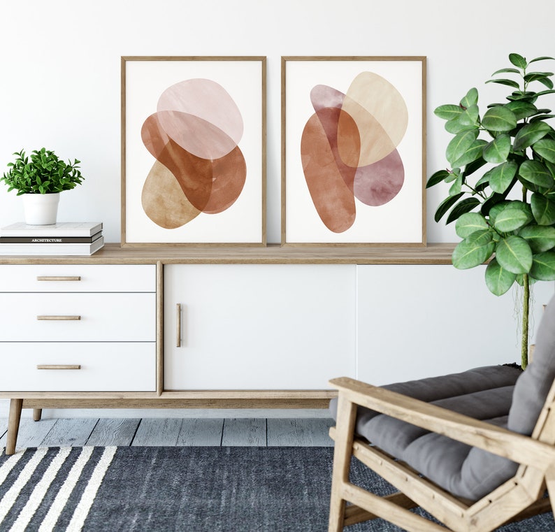 Abstract Wall Decor Minimalist Art Print Collage Wall Etsy