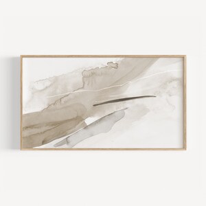Samsung Frame Tv Art Abstract Neutral Tones, Boho Neutral TV Artwork, Abstract Tv Art Watercolor Painting, Abstract Neutral 4k Tv Background