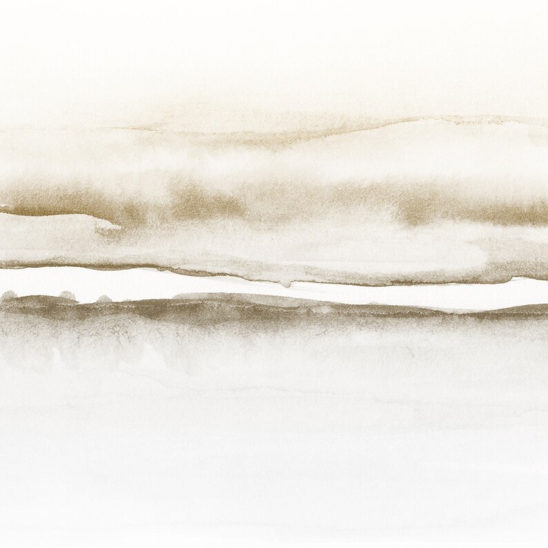 Minimalist Watercolor Horizontal Wall Art Printable Etsy