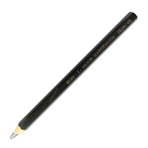May include: A black Koh-I-Noor Hardtmuth 1820/4B pencil.