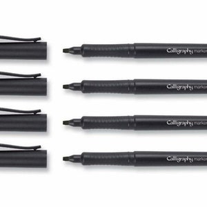 Calligraphy Marker Pen Set Italic Fibre Tip Callicreative KOH-I-NOOR 3514 Black