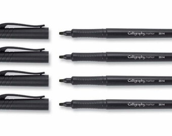 Kalligraphie Marker Set Kursiv Faserspitze Callicreative KOH-I-NOOR 3514 Schwarz