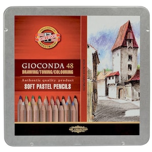 Juego de lápices Pastel suaves y secos Koh-I-Noor Gioconda 8829 8828 8827 crayones polvorientos para artistas que dibujan y colorean